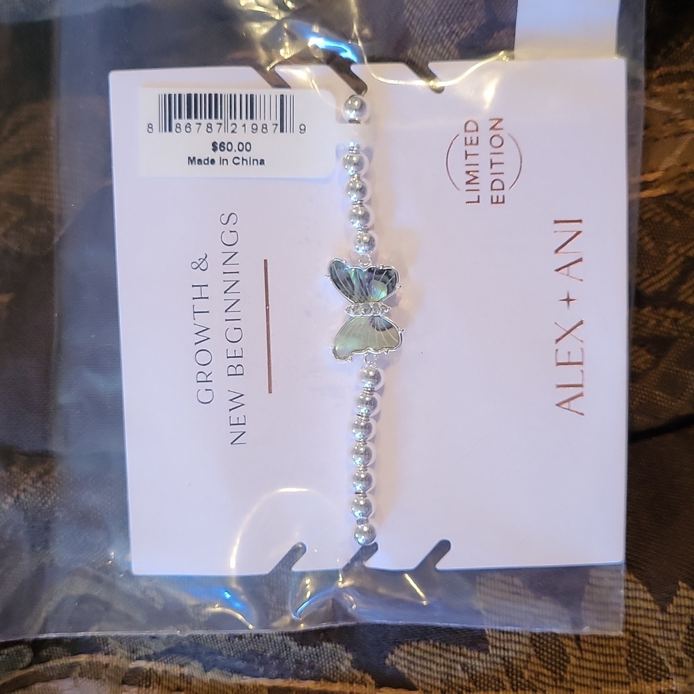 Alex ani  Hp boxed tagged limited edition butterfly bracelet info above sealed